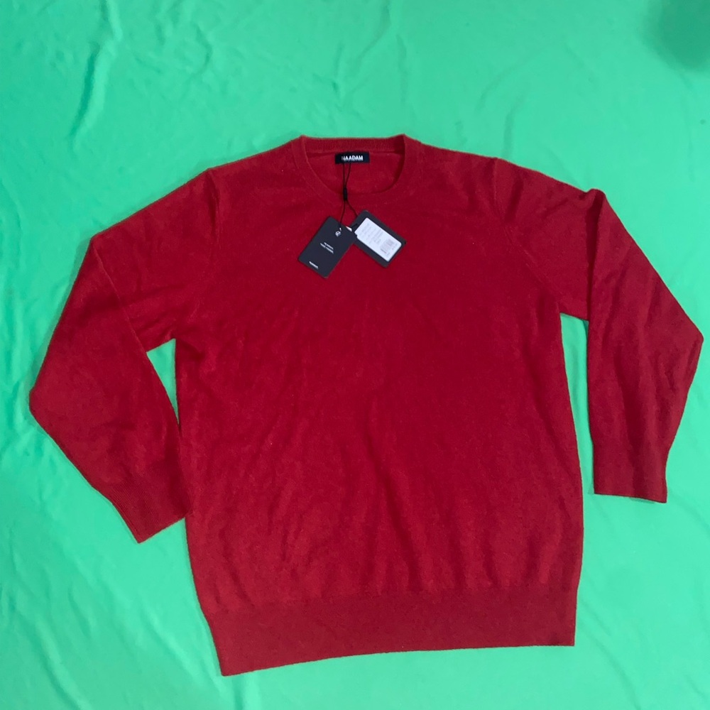 Naadam The Essential Sweater – Men’s Extra Large XL Hotly Red – Style ME02126